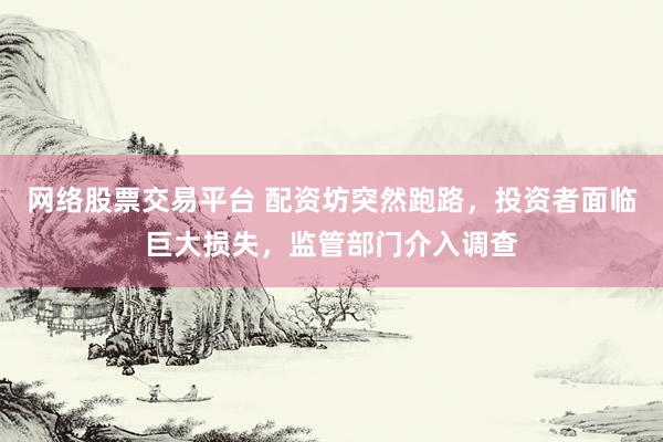 网络股票交易平台 配资坊突然跑路，投资者面临巨大损失，监管部门介入调查