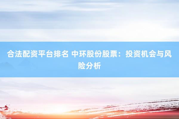 合法配资平台排名 中环股份股票：投资机会与风险分析