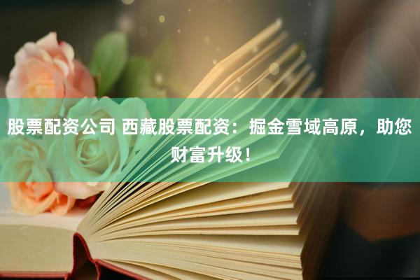 股票配资公司 西藏股票配资：掘金雪域高原，助您财富升级！