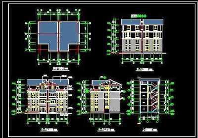 某四层别墅建筑施工图免费下载 - 别墅图纸 - 土木工程网